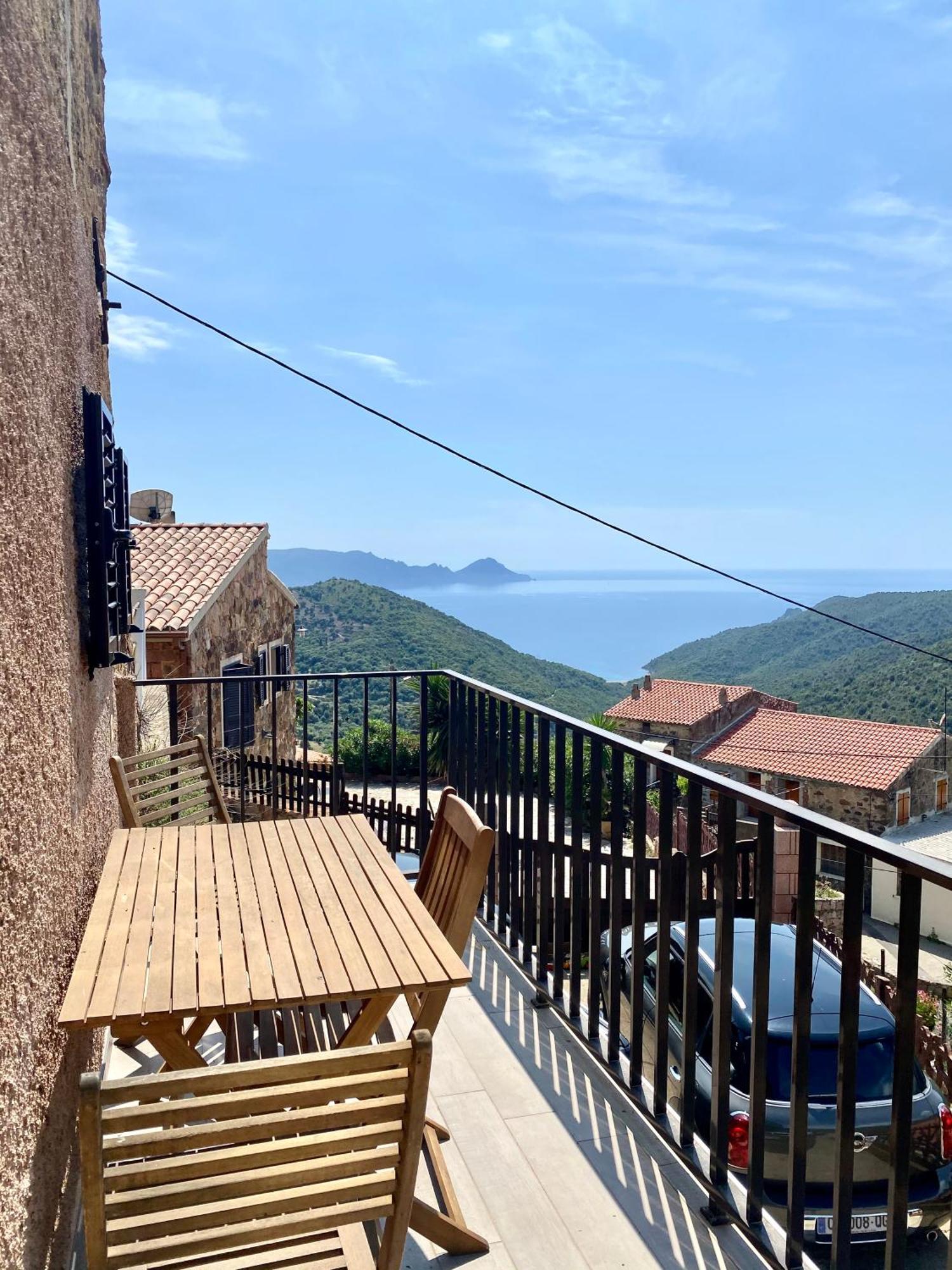 Studio Terrasse Vue Mer Clim Wifi Parking Partinello エクステリア 写真